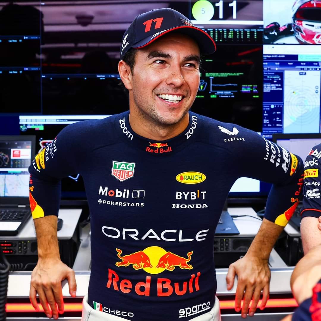 El sufrimiento de Checo Pérez post Gran Premio de México.