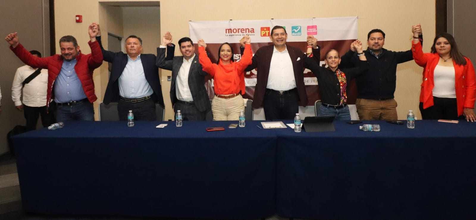 Consolidan MEGACOALICIÓN de partidos para respaldar aspiraciones de Armenta rumbo al 2024.