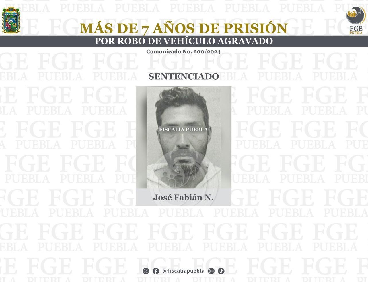7 años al tambo por robar camioneta de chelas.