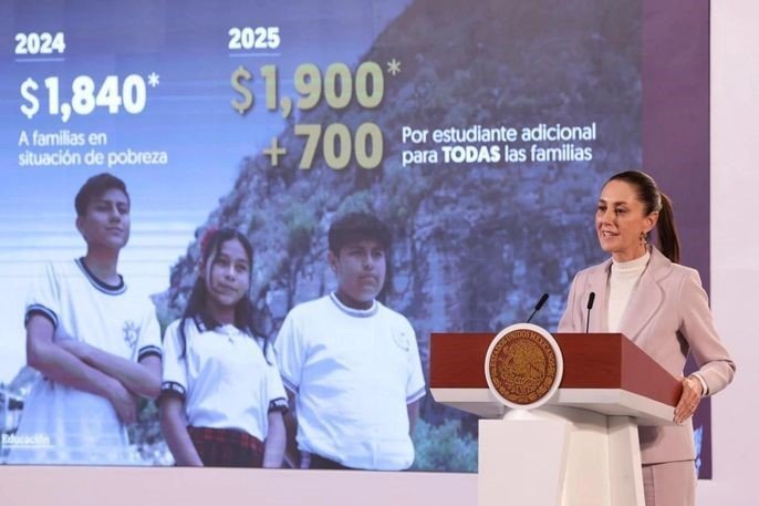 Claudia Sheinbaum Anunca la Beca Universal “Rita Cetina Gutiérrez” Para Estudiantes de Educación Básica.