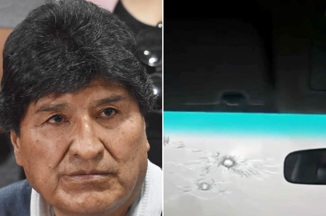 ¡Agachete Presi! Balean Vehículo que Transportaba a Evo Morales.