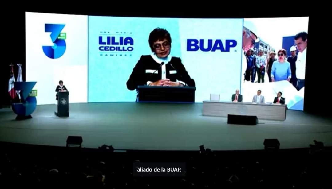 Lilia Cedillo Rinde su Tercer Informe de Labores Como Rectora de la BUAP.