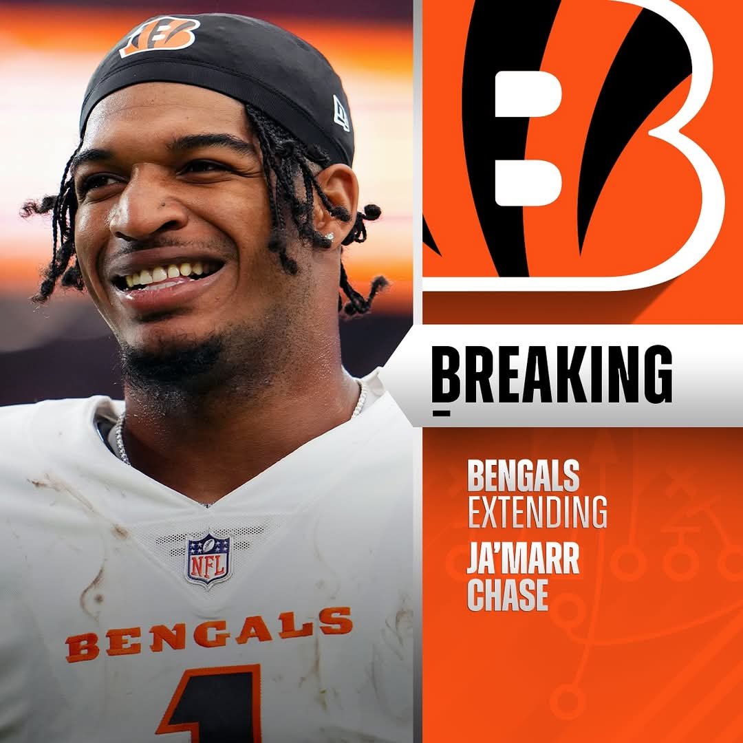 Bengals abren la cartera, Ja’Marr Chase se convierte en receptor mejor pagado.