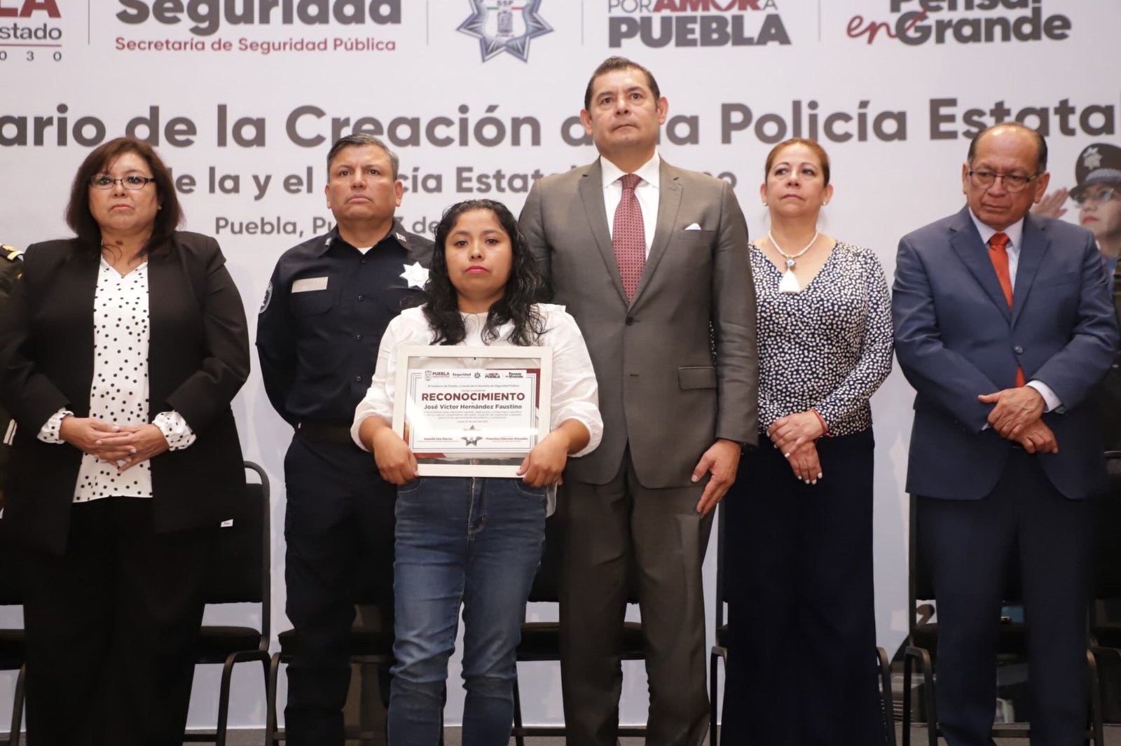 Reconoce Armenta labor de Policías en Puebla