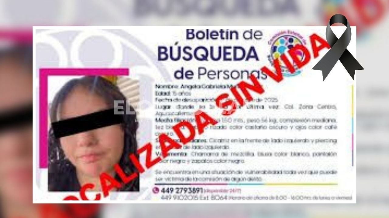 La secuestra en Aguas Calientes y la encuentran muerta en Querétaro, tenía 15 años.