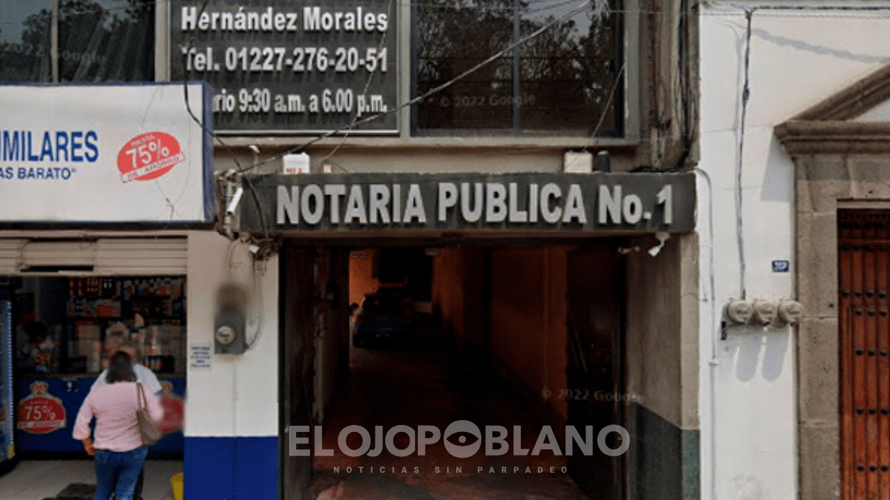 Asaltan Notaría investigada en Huejotzingo