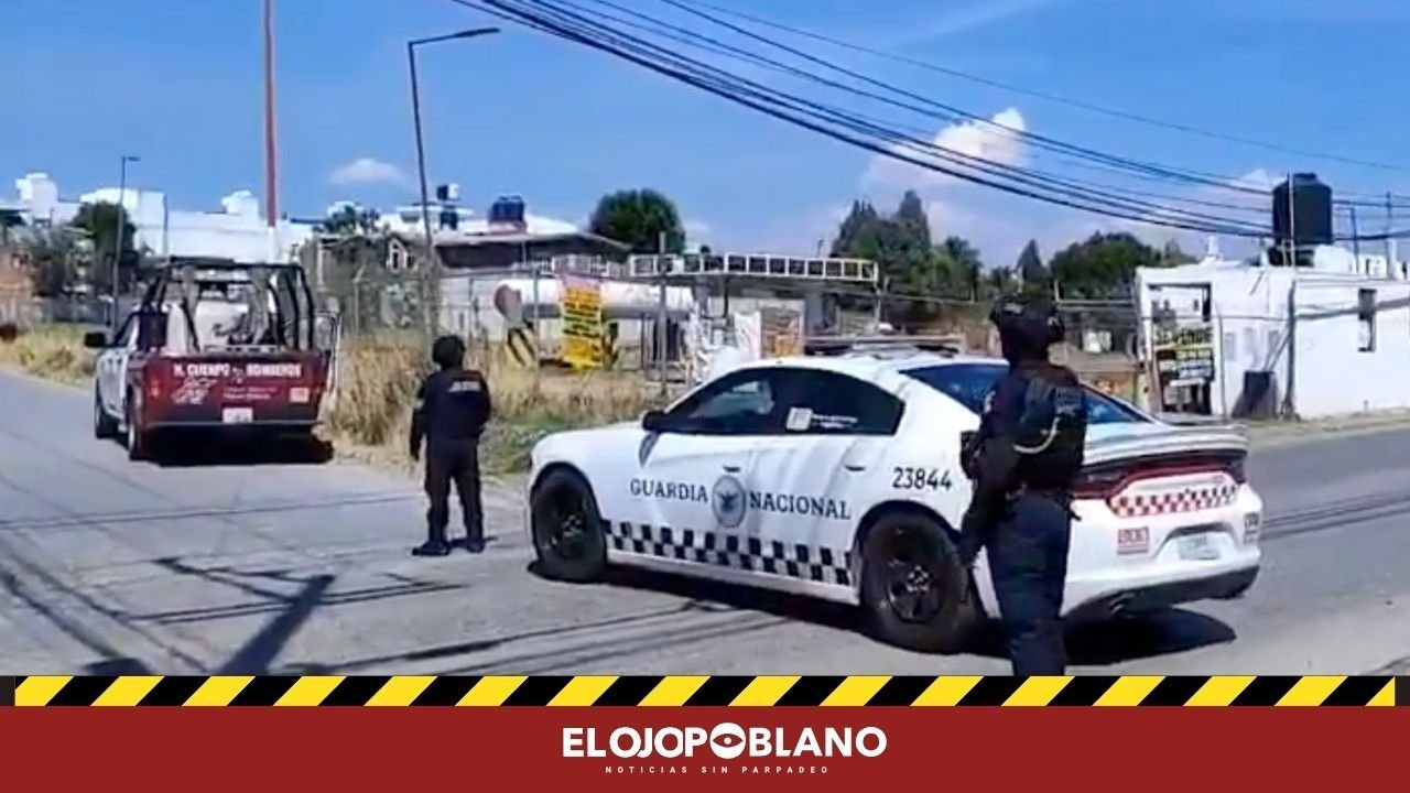 Operativo por presunto huachigas en gasera de Cuautlancingo