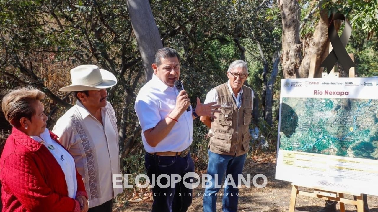 Supervisan saneamiento del río Nexapa para fortalecer salud y medio ambiente