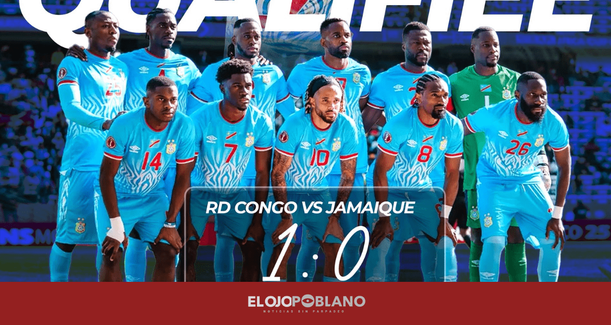 República Democrática del Congo vence 1-0 a Jamaica y clasifica al Mundial 2026