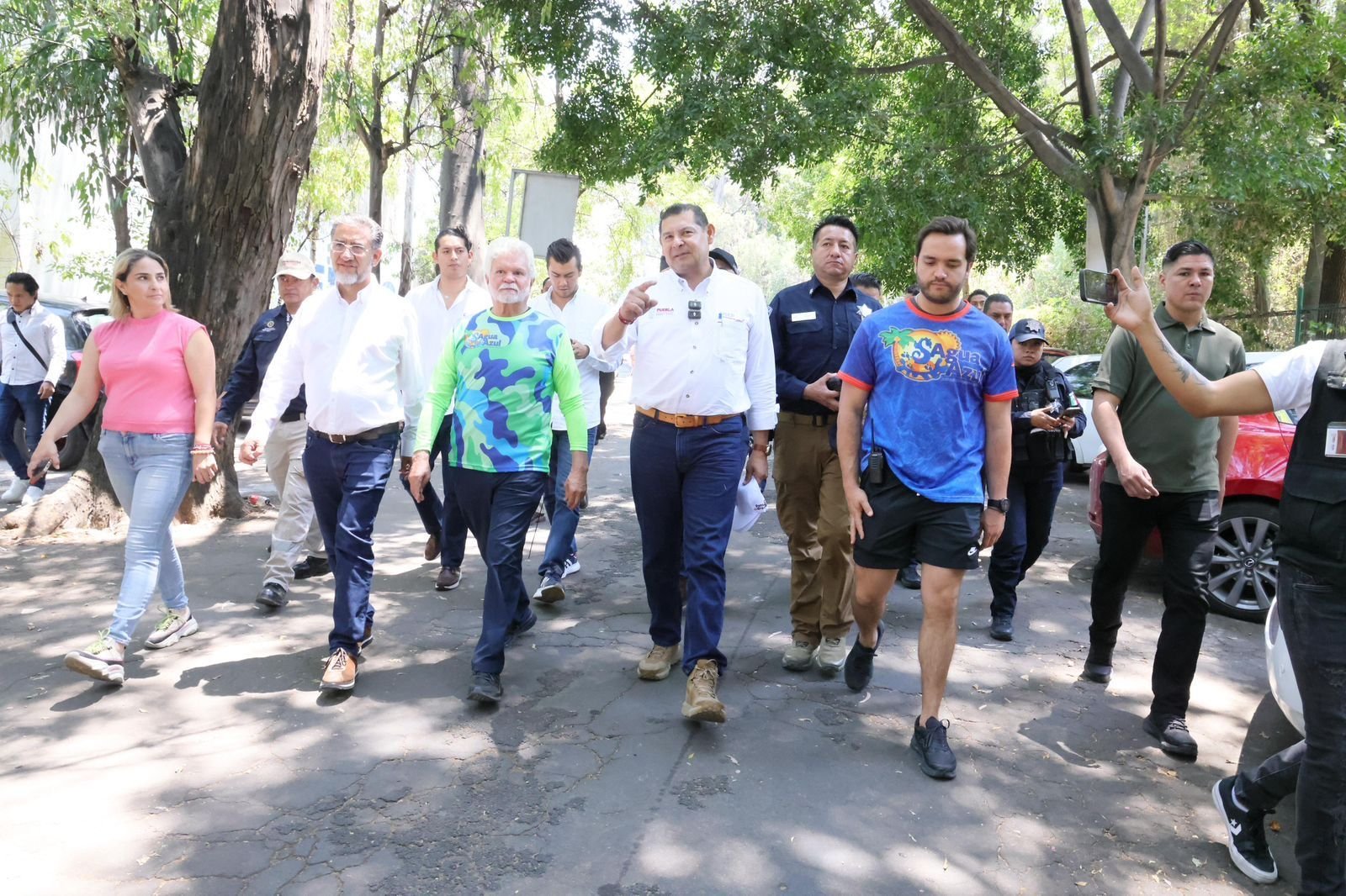 Supervisando por tierra y aire el programa Vacaciones seguras en Puebla