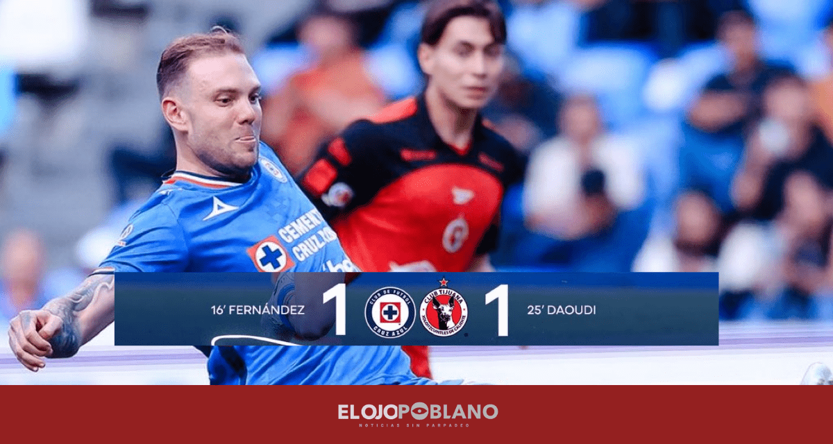 Cruz Azul llega a 8 juegos sin ganar empata contra Xolos en el Cuauhtémoc